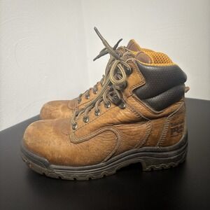 Timberland‎ PRO Women's TiTAN 6" Safety Toe Work Boots 26388 Brown Size 5.5
